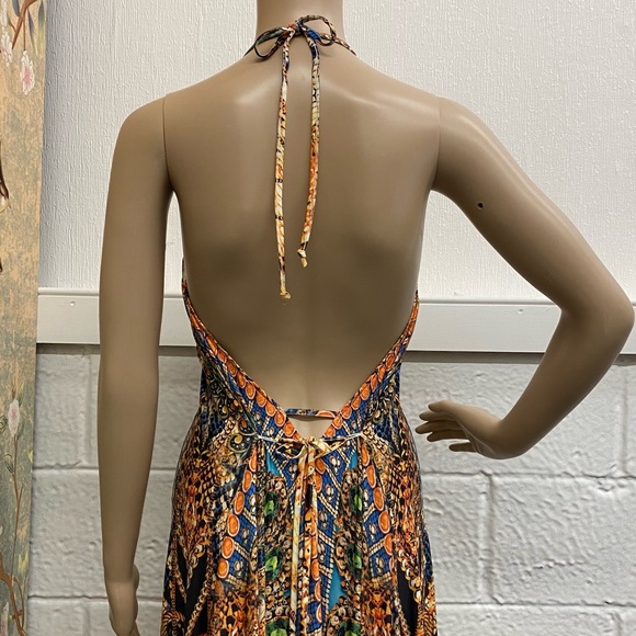 Venus Boho Colorful Hi-low Backless Dress - Picture 4 of 7